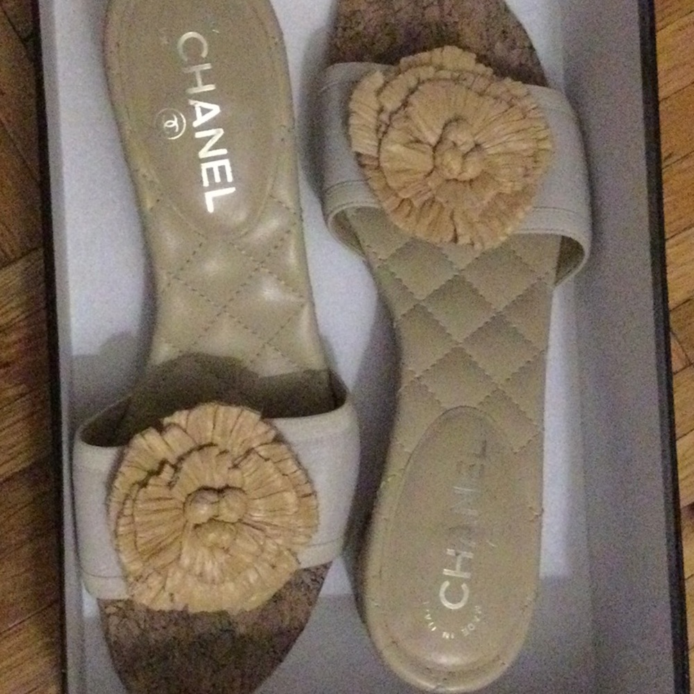 Chanel women mules dark white 39 (9) - Picture 5 of 6